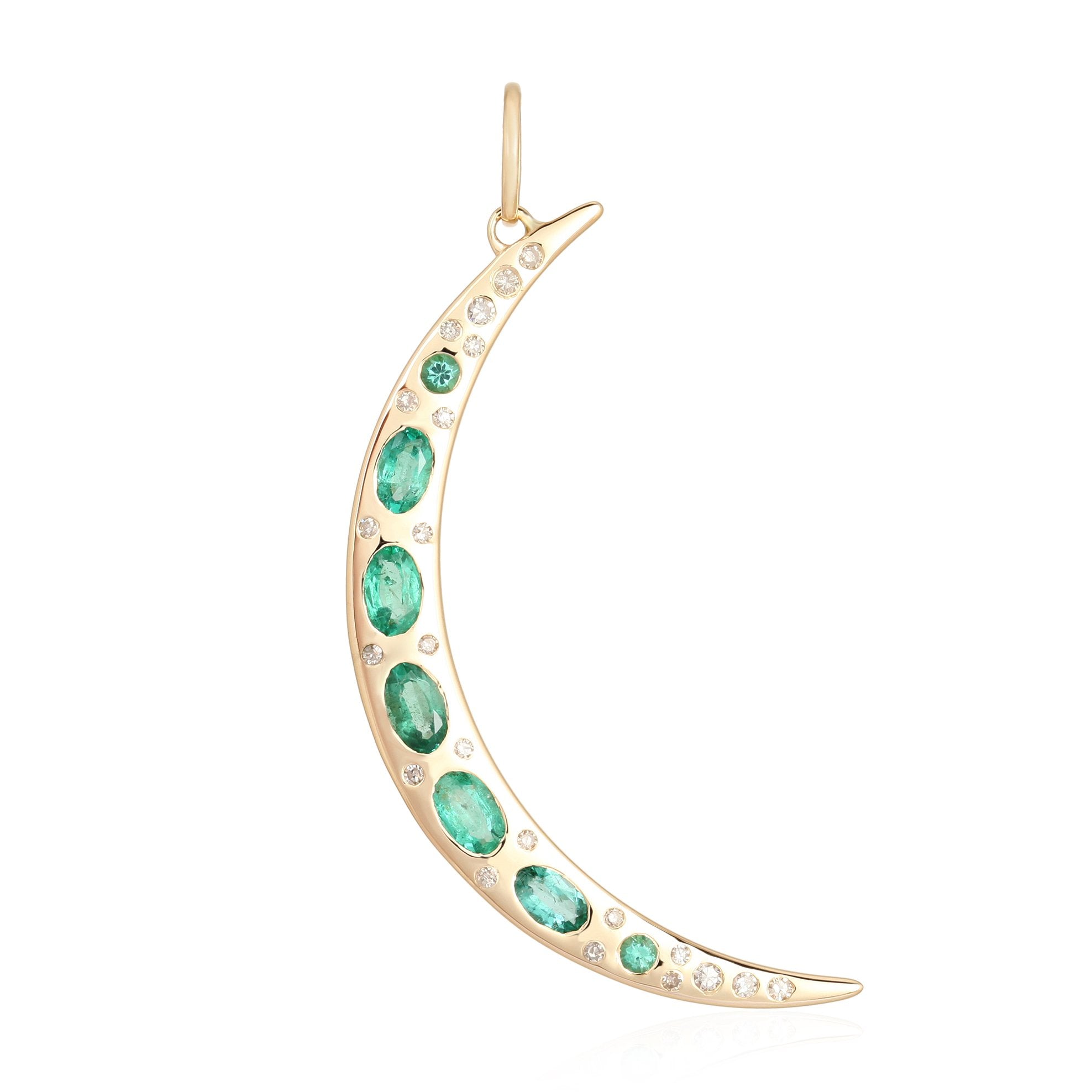 Crescent Moon Emerald